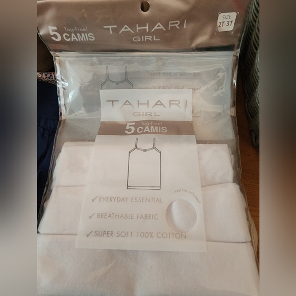 3 New Tahari Toddler Camis sz 2T-3T - Picture 1 of 1